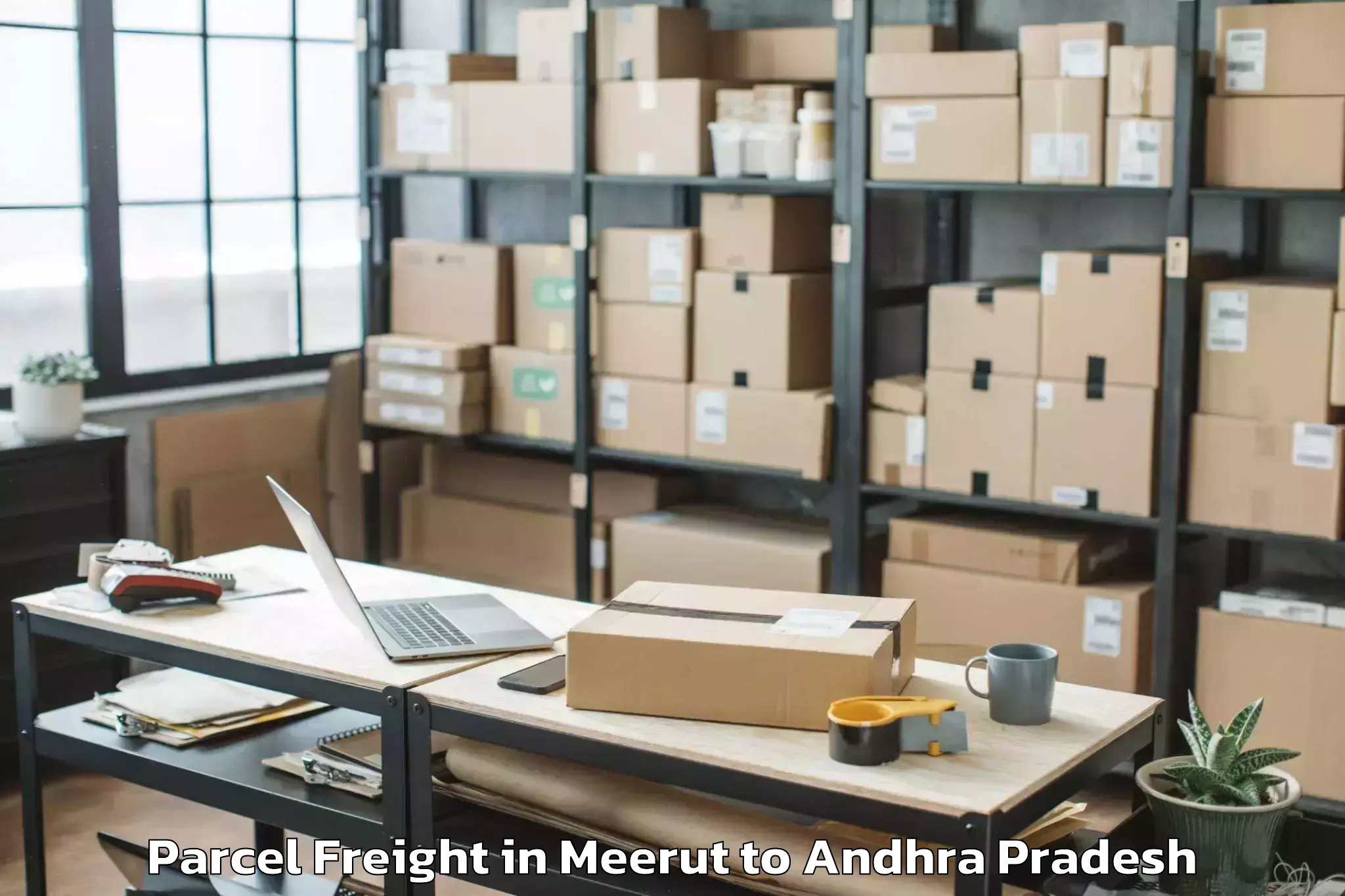 Quality Meerut to Yellanur Parcel Freight